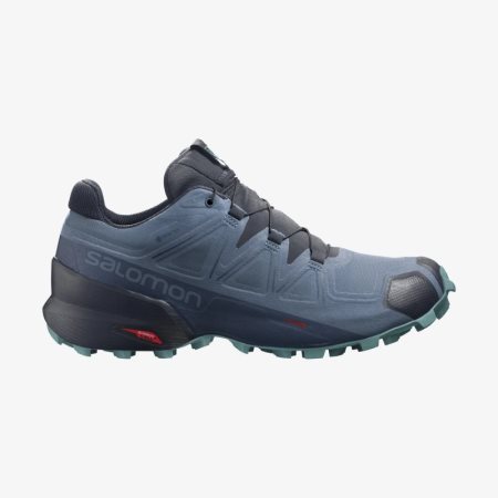 Salomon SPEEDCROSS 5 GORE-TEX Womens Trail Running Shoes Blue UK NYJV